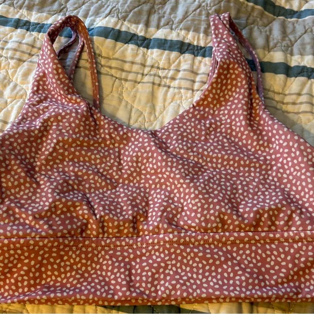 BuffBunny pink w white polka dots size large